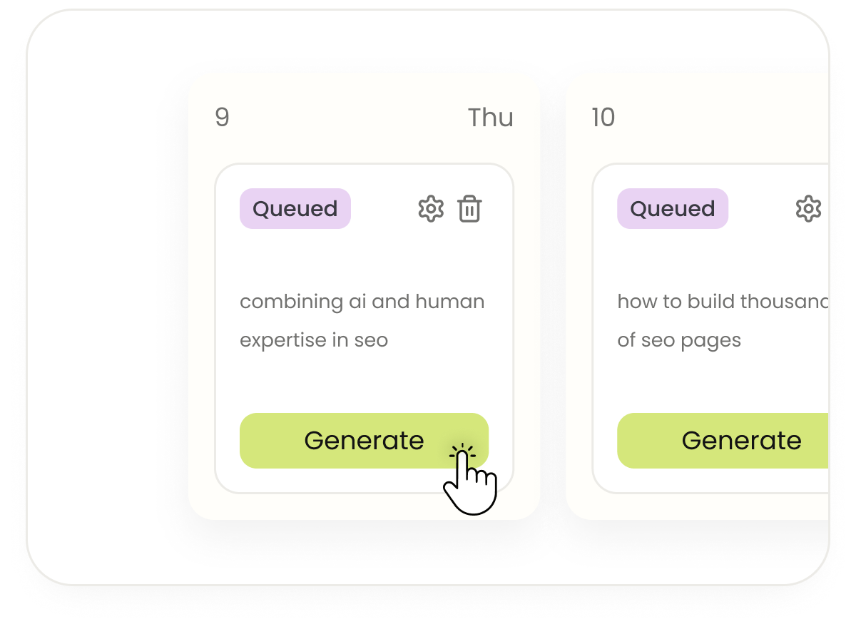 Choose or auto-generate articles